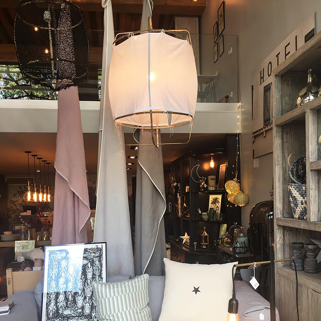 Lustra Lampe Pendante Abat-jour en Bambou pour Salon - Neutralighting