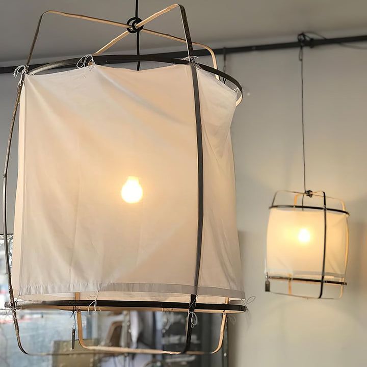 Lustra Lampe Pendante Abat-jour en Bambou pour Salon - Neutralighting