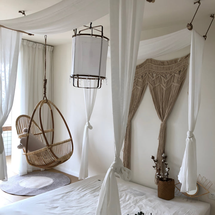 Lustra Lampe Pendante Abat-jour en Bambou pour Salon - Neutralighting