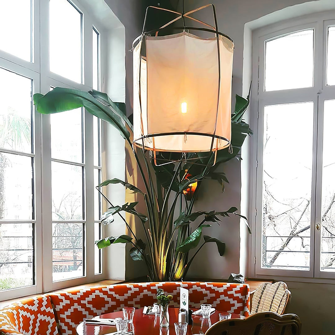 Lustra Lampe Pendante Abat-jour en Bambou pour Salon - Neutralighting