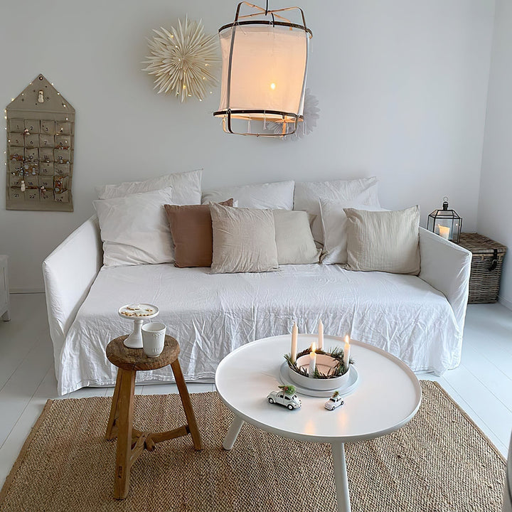 Lustra Lampe Pendante Abat-jour en Bambou pour Salon - Neutralighting