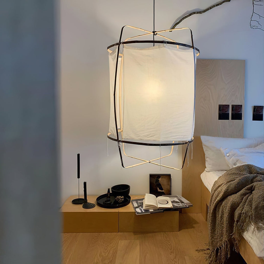 Lustra Lampe Pendante Abat-jour en Bambou pour Salon - Neutralighting
