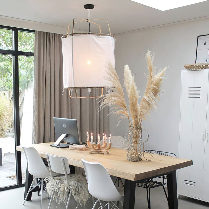 Lustra Lampe Pendante Abat-jour en Bambou pour Salon - Neutralighting