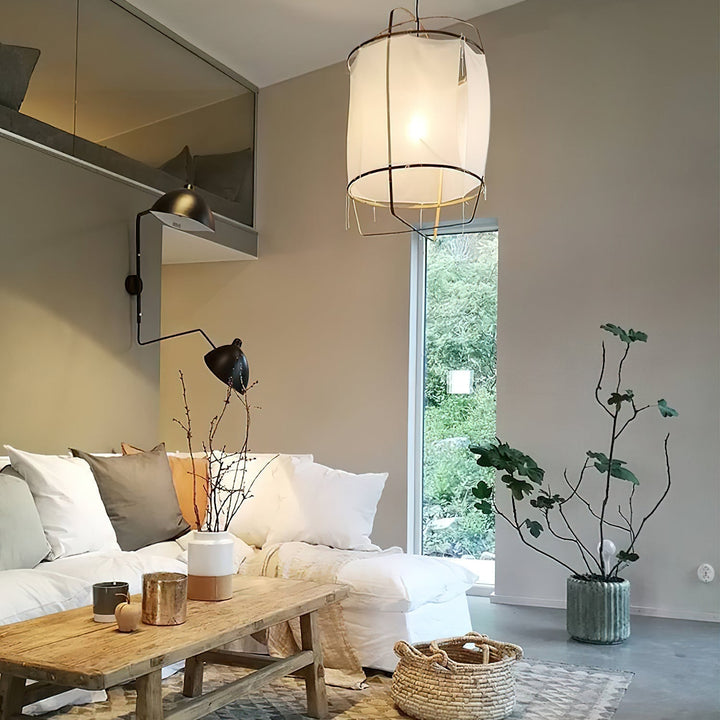 Lustra Lampe Pendante Abat-jour en Bambou pour Salon - Neutralighting