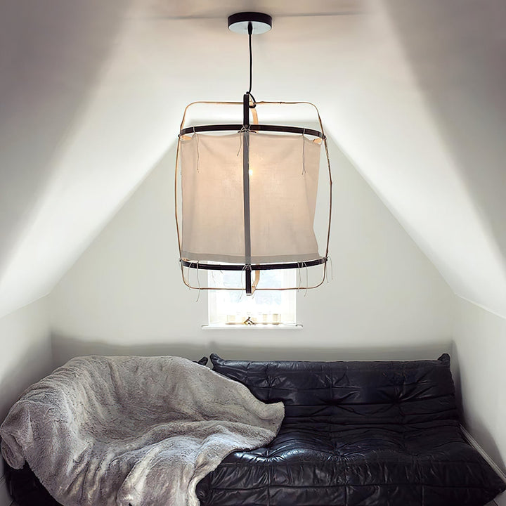 Lustra Lampe Pendante Abat-jour en Bambou pour Salon - Neutralighting