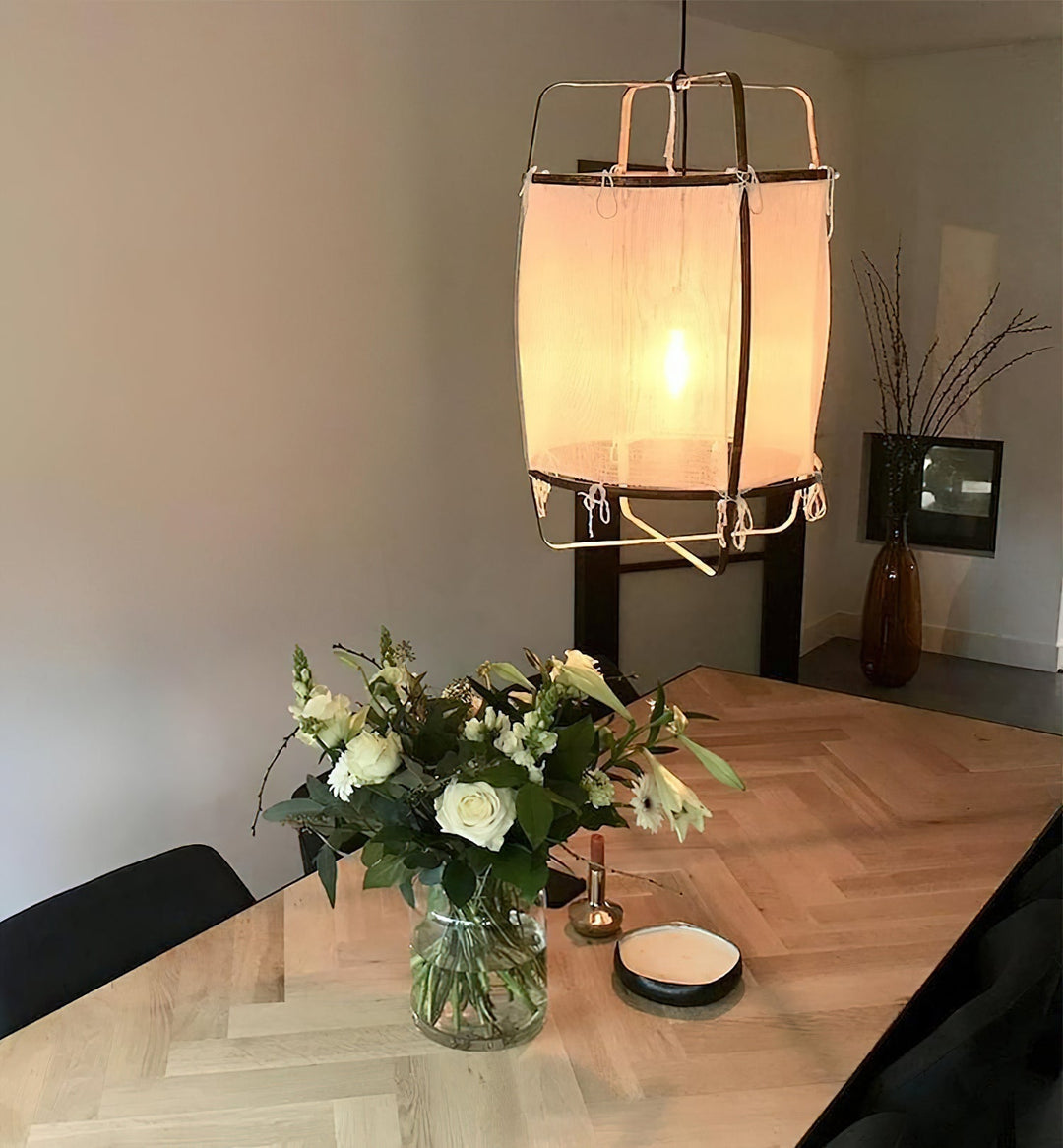 Lustra Lampe Pendante Abat-jour en Bambou pour Salon - Neutralighting