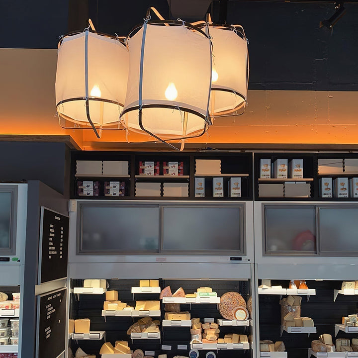 Lustra Lampe Pendante Abat-jour en Bambou pour Salon - Neutralighting