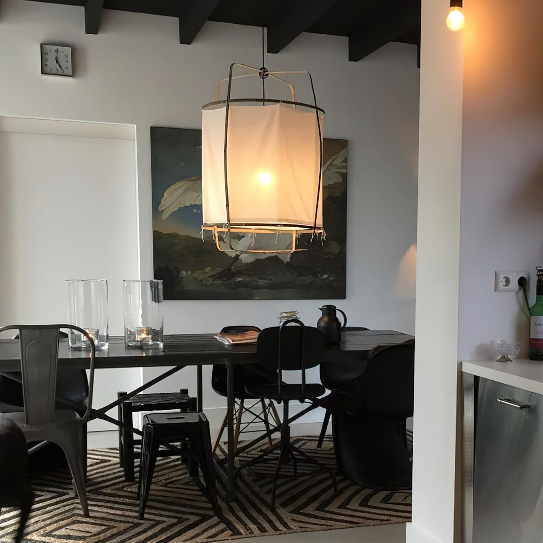 Lustra Lampe Pendante Abat-jour en Bambou pour Salon - Neutralighting