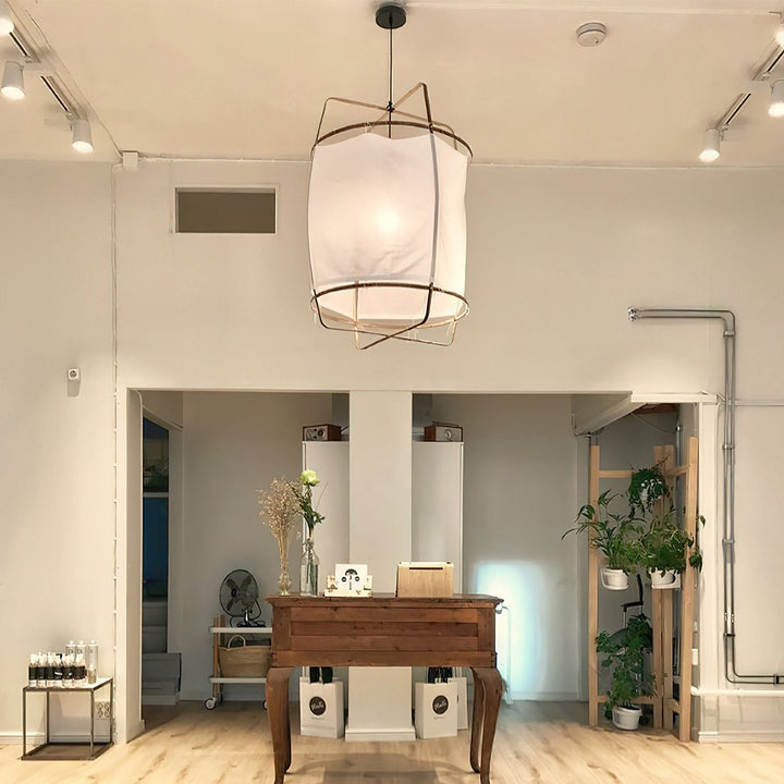 Lustra Lampe Pendante Abat-jour en Bambou pour Salon - Neutralighting