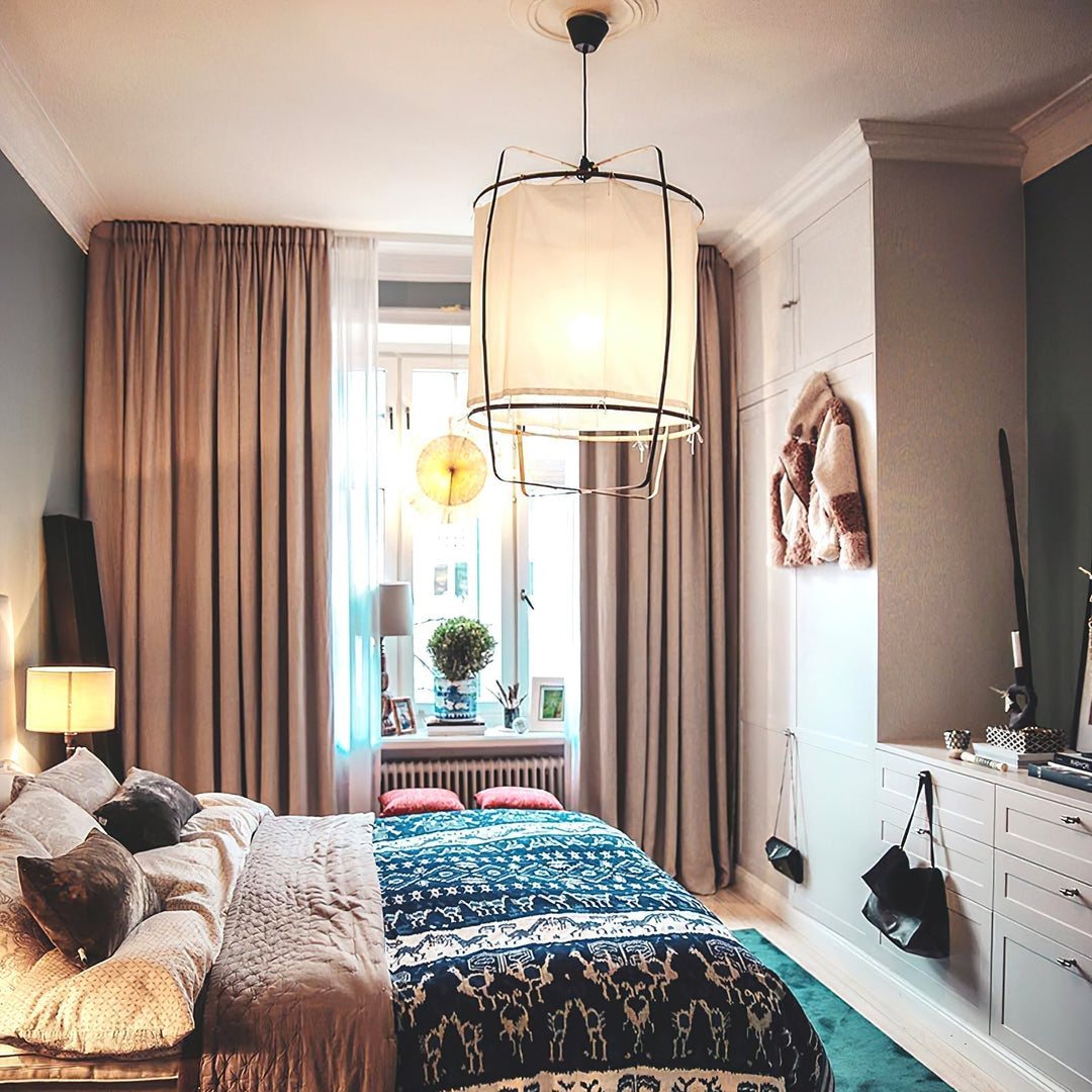 Lustra Lampe Pendante Abat-jour en Bambou pour Salon - Neutralighting