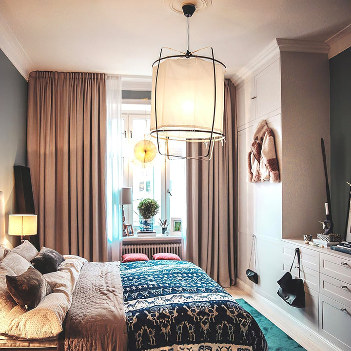 Lustra Lampe Pendante Abat-jour en Bambou pour Salon - Neutralighting