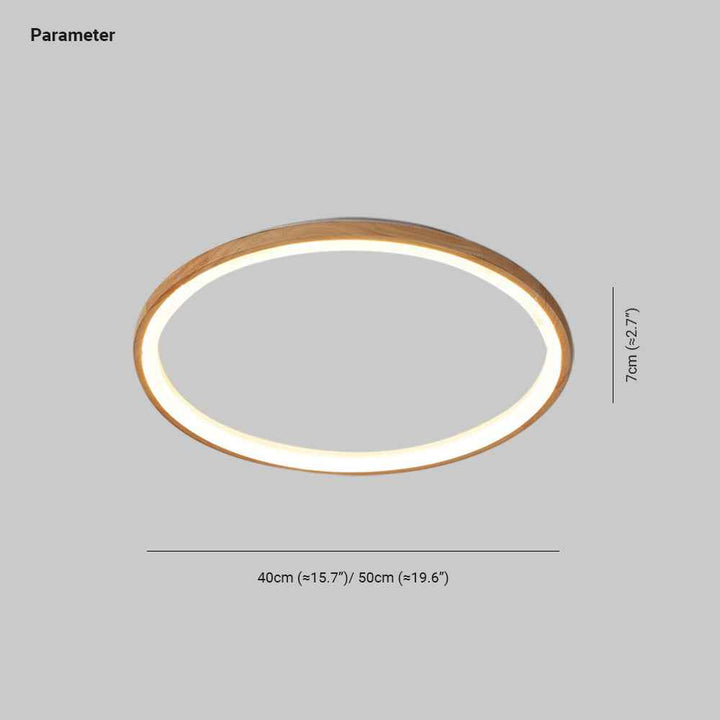 Plafonnier Muto Bois LED