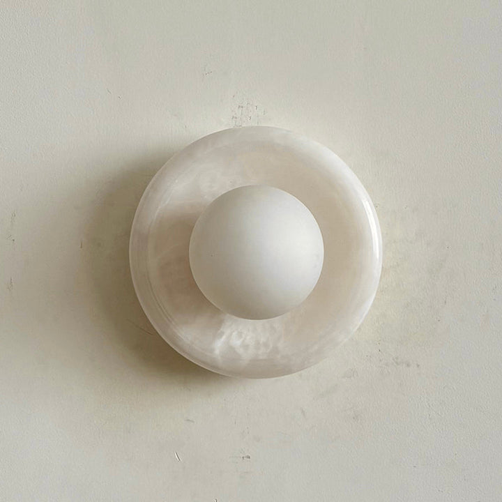 Aursilos Applique Murale Verre Jade Blanc Art Nordique Premium - Neutralighting