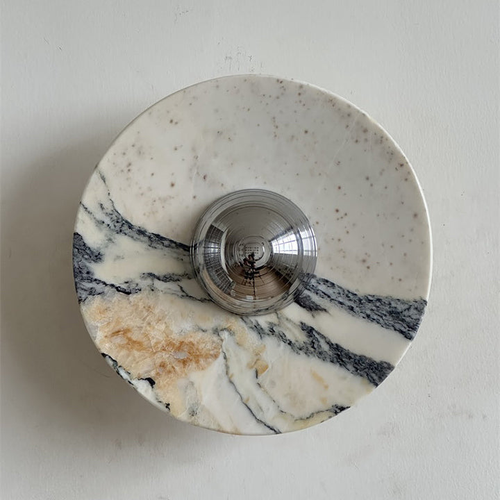 Alter Applique Murale Ronde en Marbre et Métal Style Minimaliste Moderne - Neutralighting