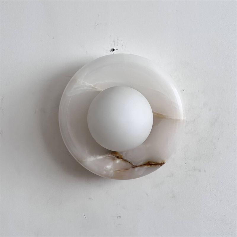 Aursilos Applique Murale Verre Jade Blanc Art Nordique Premium - Neutralighting