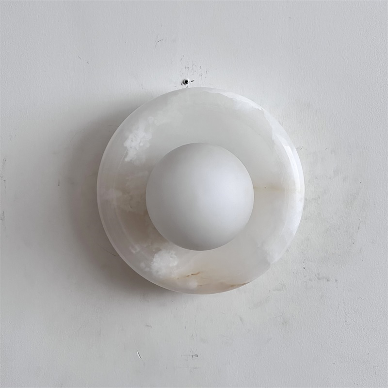 Aursilos Applique Murale Verre Jade Blanc Art Nordique Premium - Neutralighting