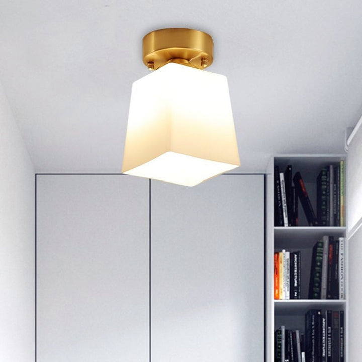Arisha Vintage LED Plafonnier Laiton Métal Verre Salon Salle à manger - Neutralighting