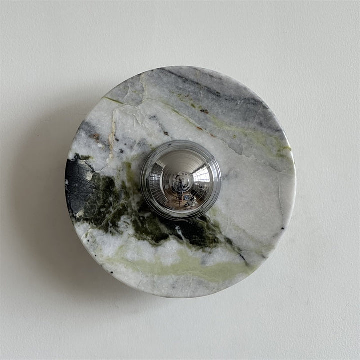 Evvarel Applique Murale Moderne Minimaliste En Métal Et Marbre Vert - Neutralighting