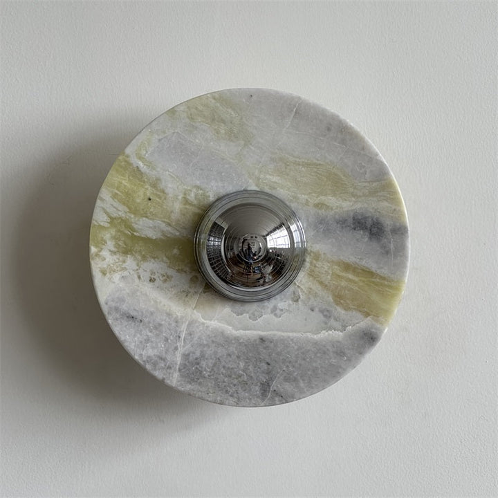 Evvarel Applique Murale Moderne Minimaliste En Métal Et Marbre Vert - Neutralighting