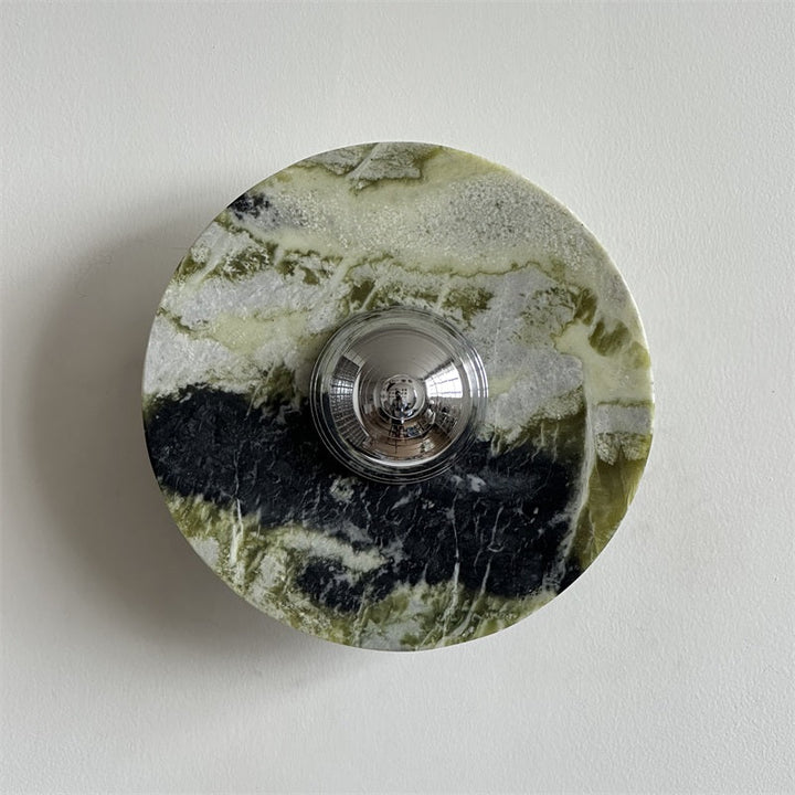 Evvarel Applique Murale Moderne Minimaliste En Métal Et Marbre Vert - Neutralighting