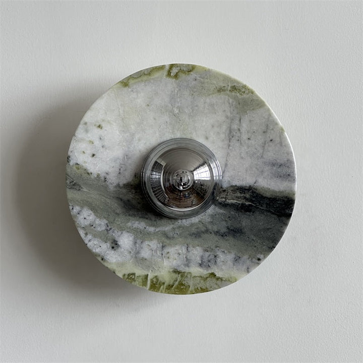 Evvarel Applique Murale Moderne Minimaliste En Métal Et Marbre Vert - Neutralighting