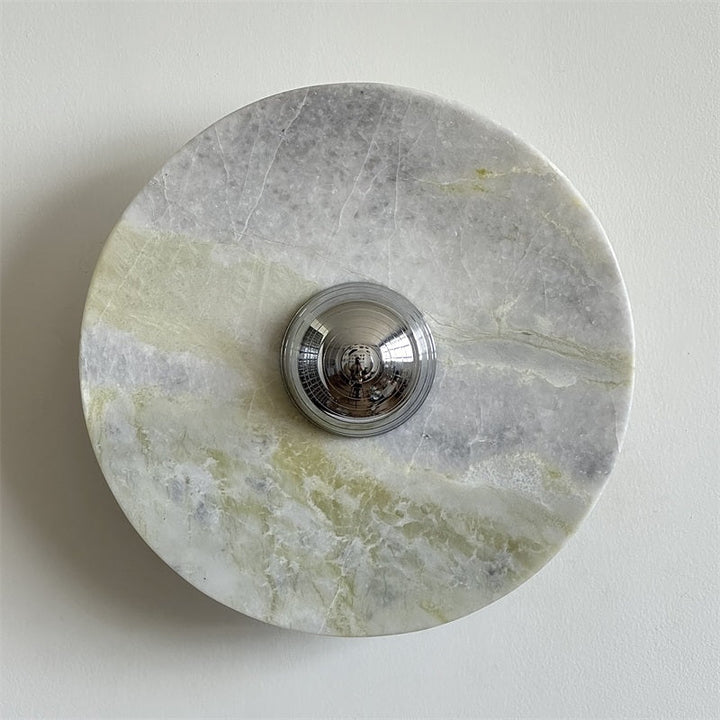 Evvarel Applique Murale Moderne Minimaliste En Métal Et Marbre Vert - Neutralighting
