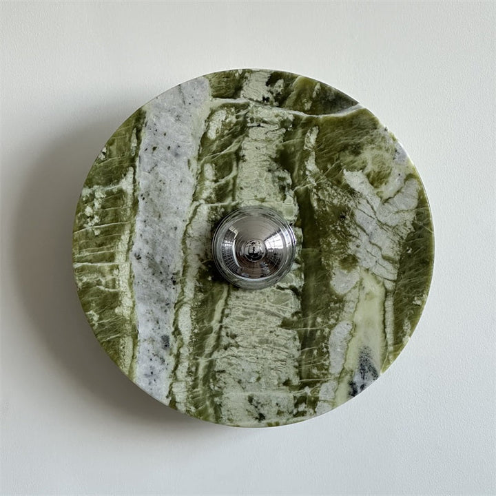 Evvarel Applique Murale Moderne Minimaliste En Métal Et Marbre Vert - Neutralighting