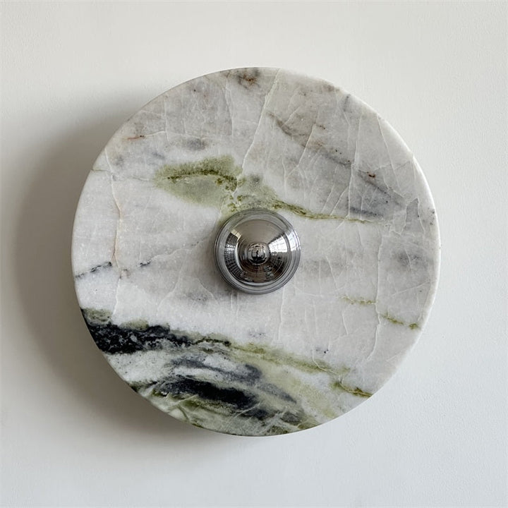Evvarel Applique Murale Moderne Minimaliste En Métal Et Marbre Vert - Neutralighting