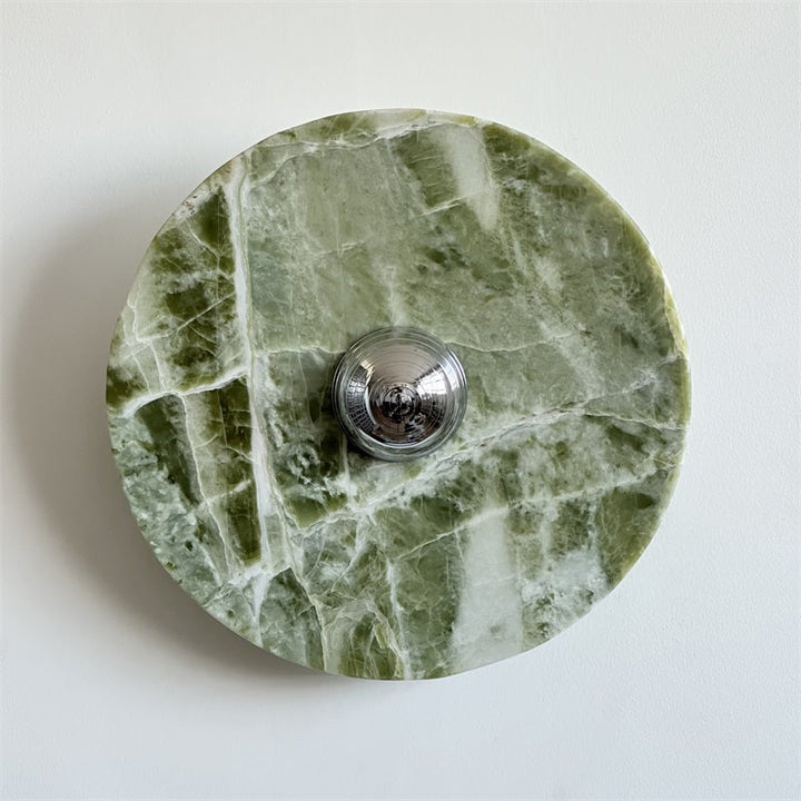 Evvarel Applique Murale Moderne Minimaliste En Métal Et Marbre Vert - Neutralighting