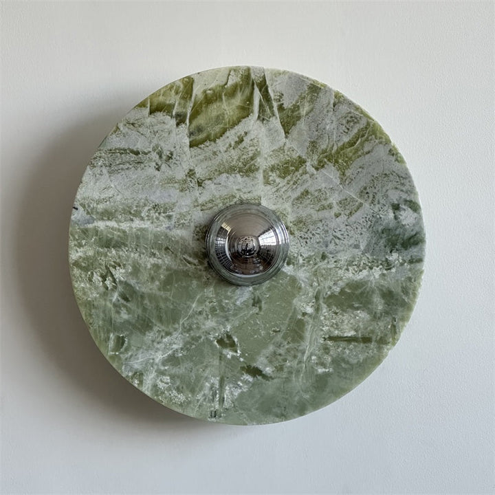 Evvarel Applique Murale Moderne Minimaliste En Métal Et Marbre Vert - Neutralighting