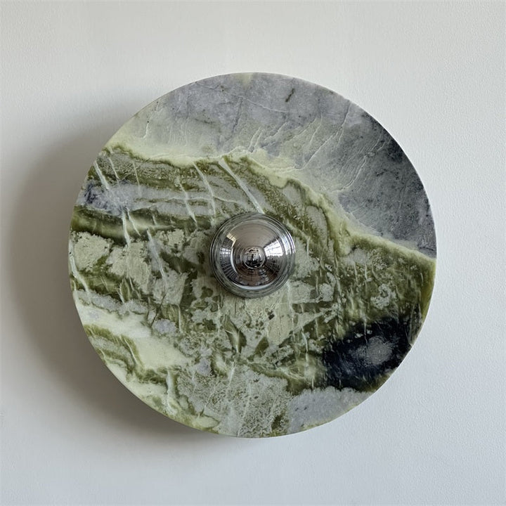 Evvarel Applique Murale Moderne Minimaliste En Métal Et Marbre Vert - Neutralighting