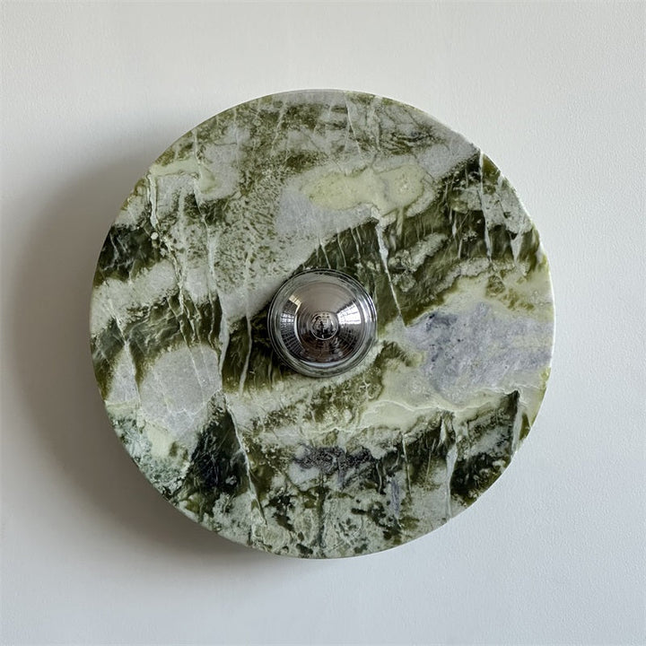 Evvarel Applique Murale Moderne Minimaliste En Métal Et Marbre Vert - Neutralighting