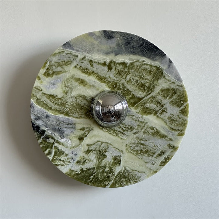 Evvarel Applique Murale Moderne Minimaliste En Métal Et Marbre Vert - Neutralighting