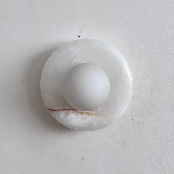 Aursilos Applique Murale Verre Jade Blanc Art Nordique Premium - Neutralighting