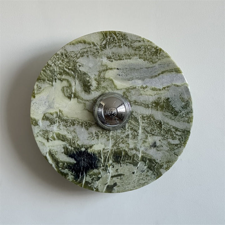 Evvarel Applique Murale Moderne Minimaliste En Métal Et Marbre Vert - Neutralighting