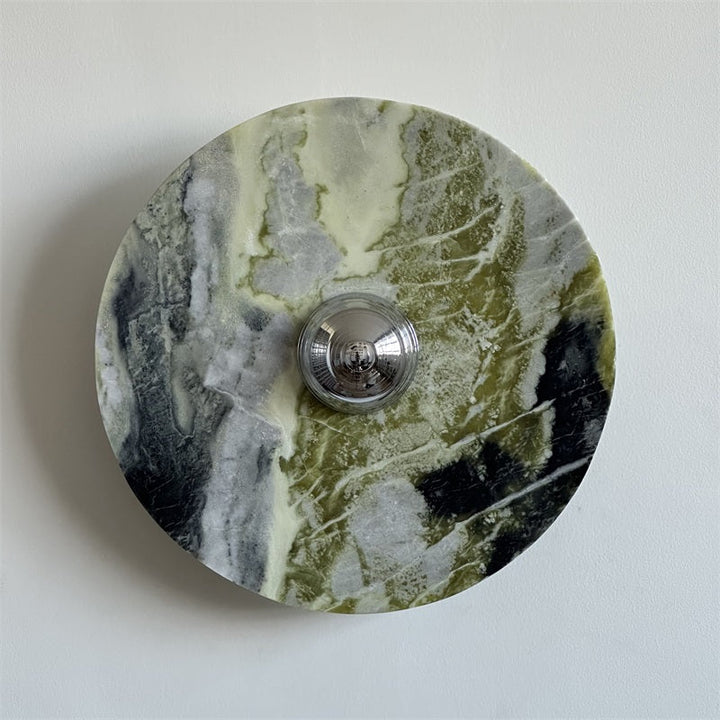 Evvarel Applique Murale Moderne Minimaliste En Métal Et Marbre Vert - Neutralighting