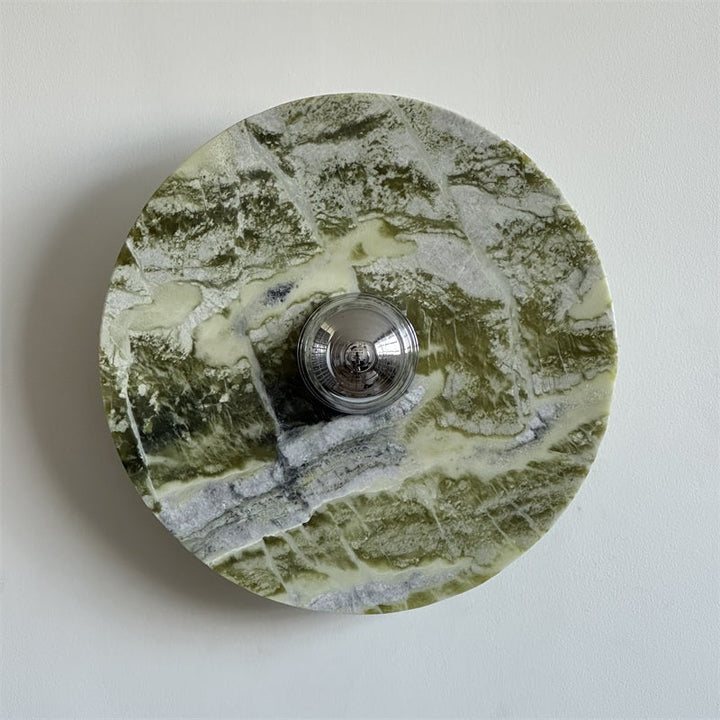 Evvarel Applique Murale Moderne Minimaliste En Métal Et Marbre Vert - Neutralighting