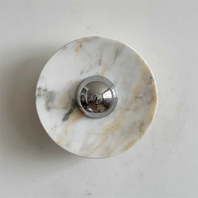 Alba Applique Murale en Chrome, Marbre et Métal Style Minimaliste Moderne - Neutralighting