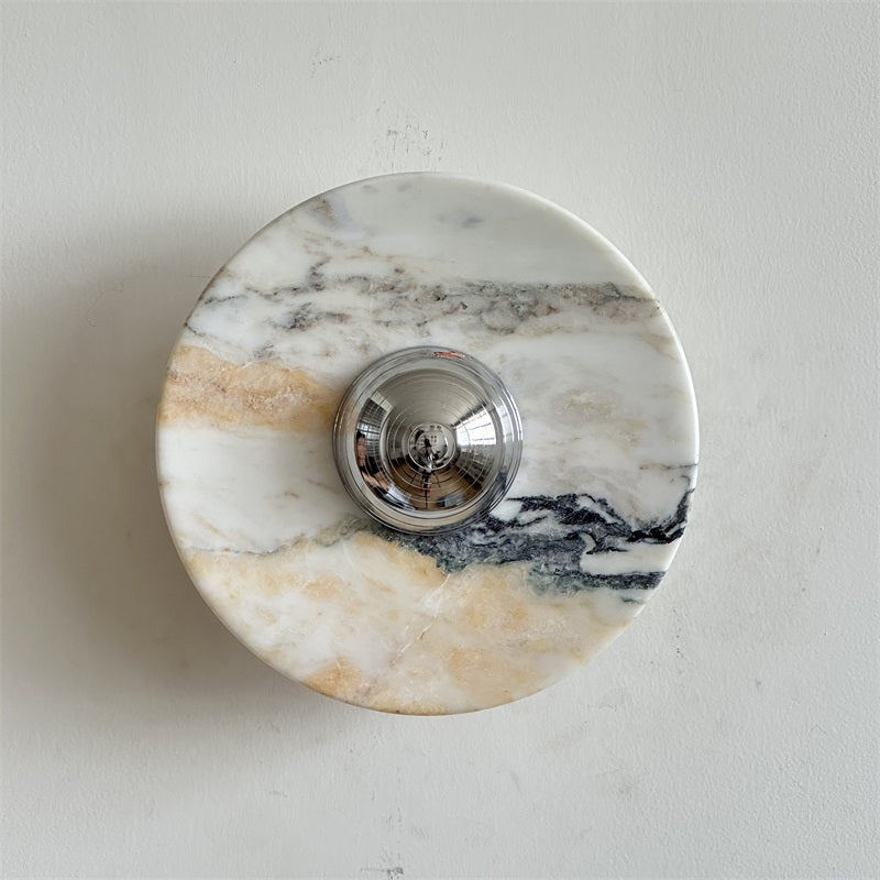 Alba Applique Murale en Chrome, Marbre et Métal Style Minimaliste Moderne - Neutralighting