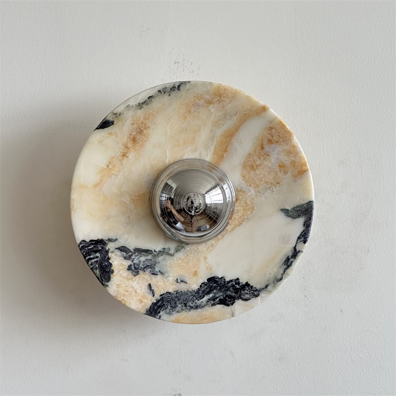 Alba Applique Murale en Chrome, Marbre et Métal Style Minimaliste Moderne - Neutralighting