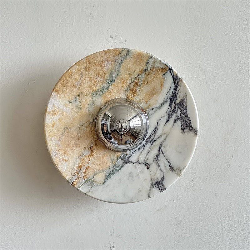 Alba Applique Murale en Chrome, Marbre et Métal Style Minimaliste Moderne - Neutralighting