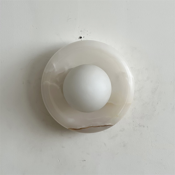 Aursilos Applique Murale Verre Jade Blanc Art Nordique Premium - Neutralighting