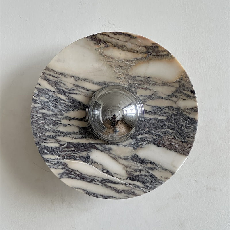Alter Applique Murale Ronde en Marbre et Métal Style Minimaliste Moderne - Neutralighting