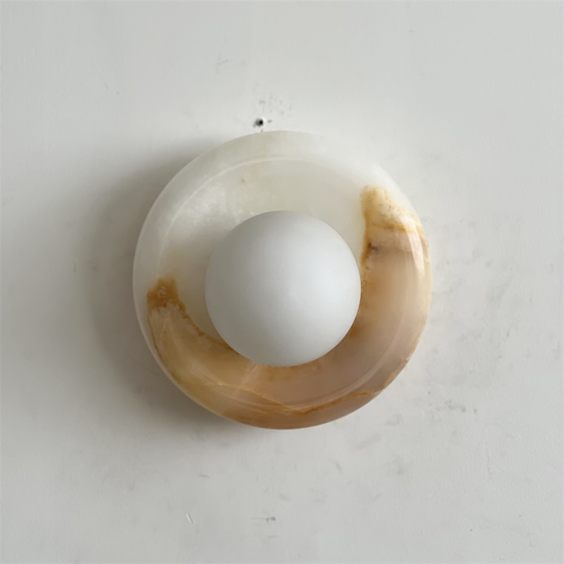 Aursilos Applique Murale Verre Jade Blanc Art Nordique Premium - Neutralighting