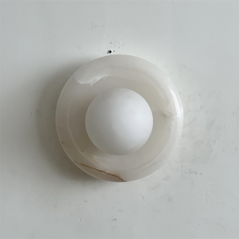 Aursilos Applique Murale Verre Jade Blanc Art Nordique Premium - Neutralighting
