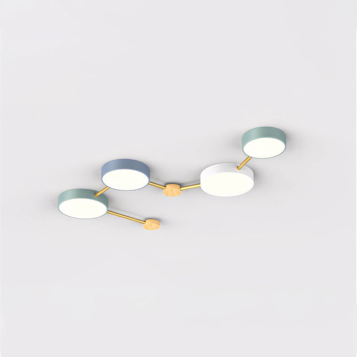 Arisha Moderne LED Plafonnier Acrylique Journal Salon Chambre à coucher Blanc Gris - Neutralighting