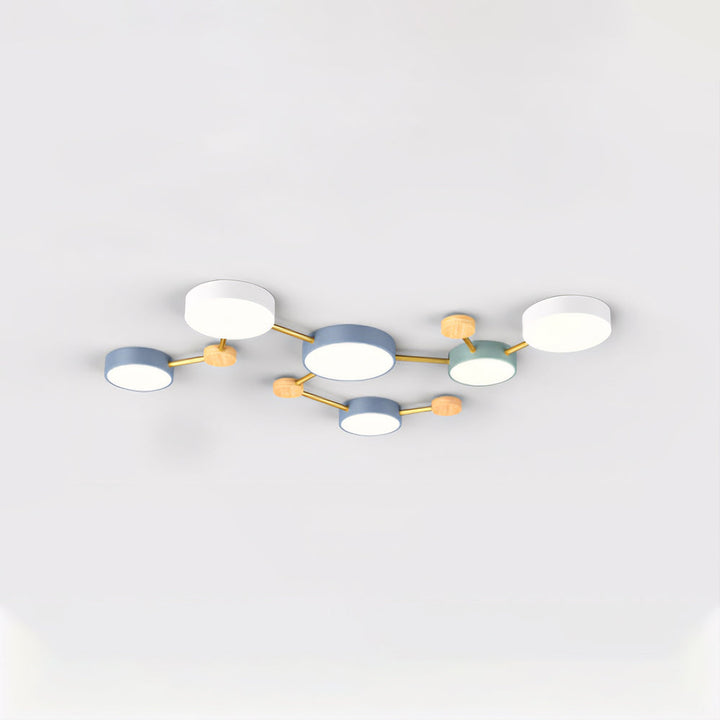 Arisha Moderne LED Plafonnier Acrylique Journal Salon Chambre à coucher Blanc Gris - Neutralighting