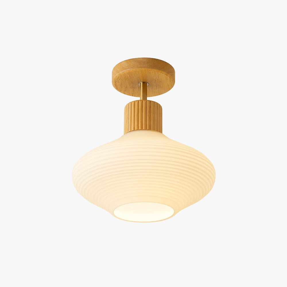 Arisha Minimaliste Moderne Plafonnier Bois/Noyer Couloir - Neutralighting