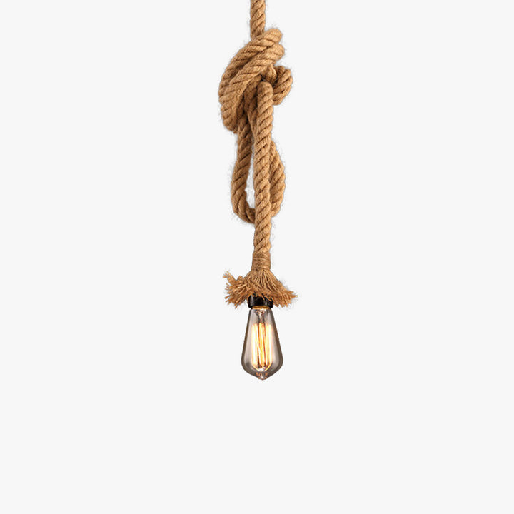 Silva Rétro Industrie LED Suspension Chanvre Corde Café/Restaurant - Neutralighting
