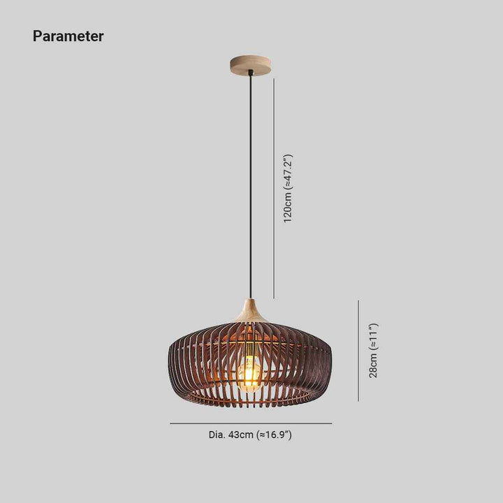 Suspension Domi en Bois – Suspension Contemporaine
